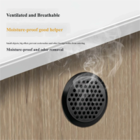 Grille d'aération ronde en acier inoxydable pour placard à chaussures, armoire, meuble, grille en maille respirante