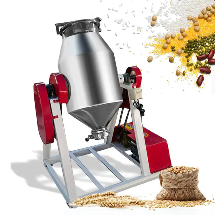 Xianglu in acciaio inox per uso alimentare rullo rotante grande spezie chimiche di miscelazione cibo polvere secca macchina rotativa tamburo mixer