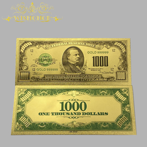 ورقة نقدية أمريكية فاخرة بقيمة 5000 مليون دولار مطلية بالذهب عيار 24 قيراط للجمع - Product Image 5