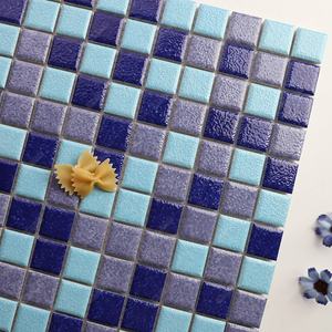 Ducha <span class=keywords><strong>de</strong></span> baño para Hotel Villa Spa, proyecto <span class=keywords><strong>de</strong></span> suelo <span class=keywords><strong>de</strong></span> pared, mosaico cuadrado <span class=keywords><strong>de</strong></span> cerámica <span class=keywords><strong>de</strong></span> grano rugoso, 23x23mm, azulejo <span class=keywords><strong>de</strong></span> piscina, mezcla azul - Product Image 3