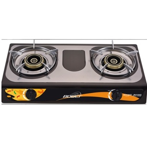 Medidor de rango de <span class=keywords><strong>gas</strong></span> de baja energía, superficie de acero inoxidable, encimera de rango de <span class=keywords><strong>gas</strong></span> de 2 quemadores con grifo de galvanoplastia piezoeléctrico automático <span class=keywords><strong>STA</strong></span> - Product Image 1