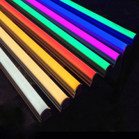 Tubo de luz de led, verde, azul, t8, t5, 4ft, 8ft, rgb, muda de cor, lâmpada 110v 220v, fábrica, direta fonte t5 t8 led tubo