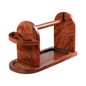 Nuevo estante giratorio multifuncional de madera maciza para hilo, estante de almacenamiento de hilo de alto rendimiento para tejer a mano - Product Image 2