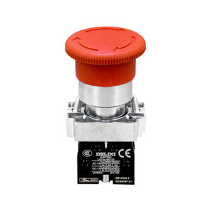 Interrupteur à bouton poussoir en métal Delixi 22 mm XB2 à verrouillage automatique, arrêt d'urgence LAY5-BS542 avec tête en forme de champignon 541 - Product Image 5