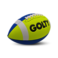 Ballon de football américain GOLTY FM-1016 cousu à la machine pour clubs et écoles, revêtement en PVC, usage d'entraînement, vente en gros