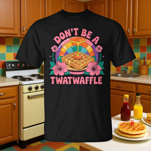 Camiseta retro vintage Don't Be A Twatwaffle Food - Product Image 3