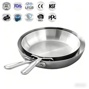 Chảo rán bằng thép không gỉ chuyên nghiệp, chống dính - Product Image 3