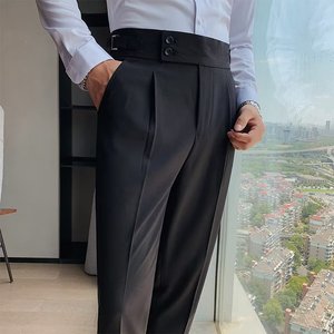 Pantalon de Costume <span class=keywords><strong>Homme</strong></span> Automne 2026 Nouvelle Collection Coupe Slim Couleur Unie Version Coréenne Tendance Droit et Élégant - Product Image 6