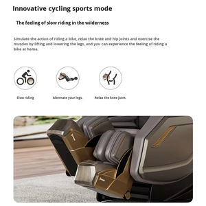 Fauteuil de massage de luxe 3D 4D 5D avec musique, chaise de massage électrique 10D Shiatsu en forme de <span class=keywords><strong>S</strong></span>+L pour les jambes et le corps entier, fauteuil de massage de luxe à gravité zéro - Product Image 6