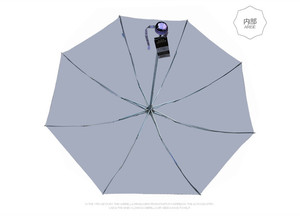Paraguas Plegable de 3 Secciones con Protección Solar y Contra la Lluvia, Recubrimiento Plateado, Impresión de Logotipo Personalizado, para Uso Diario, Venta al Por Mayor - Product Image 4