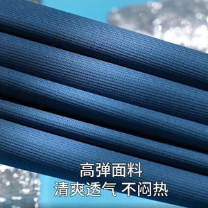 เสื้อโปโลชาย ผ้าไนลอน วาฟเฟิล แห้งเร็ว สีพื้น ธุรกิจ ลำลอง สกรีนโลโก้ตามสั่ง - Product Image 3