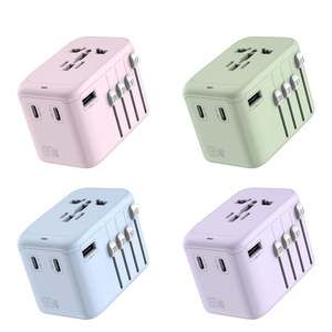 Bộ sạc du lịch đa năng siêu tốc <span class=keywords><strong>65W</strong></span> GaN PD, tương thích với điện áp toàn cầu, dành cho Mỹ, Anh, EU, Úc, loại C, dùng trong nhà - Product Image 3