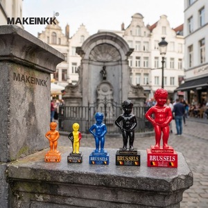 Figura de <span class=keywords><strong>Manneken</strong></span> <span class=keywords><strong>Pis</strong></span> de Bruselas, Bélgica, Estatua del Niño Orinando, Recuerdo, Regalo, Personalizado, Hecho a Mano, Pintado a Mano, Resina - Product Image 3