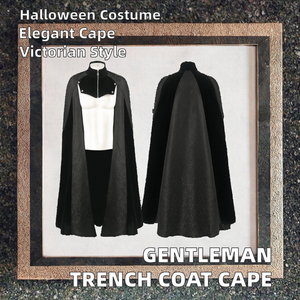 Gabardina Larga de Poliéster para Hombre, Estilo Caballero, para Halloween, Espectáculos, Fiestas - Product Image 2