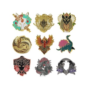 Ghim Ve Áo Tráng Men Mềm Kim Loại Hoạt Hình Anime Màu Vàng Kim Số Lượng Lớn Biểu Tượng Tùy Chỉnh Thời Trang Không Tối Thiểu/Ghim Tráng Men Cứng - Product Image 2