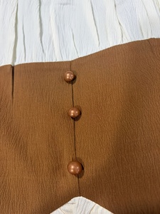 Robe maxi décontractée vintage à épaules dénudées et blocs de couleur |   Silhouette évasée pour toutes les saisons - Product Image 3