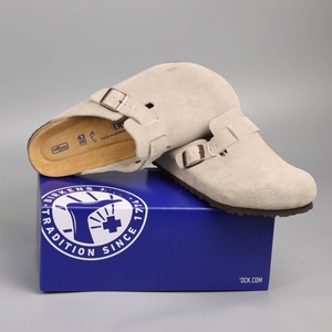 Manufacturer Boston Clogs Suede Leather Berkenstoock Style Cork Mules Wholesale Low MOQ Comfortable <strong>Nursing</strong> <strong>Shoes</strong> 2026 Newest - Product Image 1