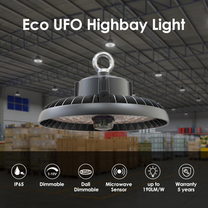 Luminaria LED UFO Anti-Reflejo UGR<19 200lm/W IP65 para Techos Altos, Alto CRI Ra80 150W 200W, Iluminación para Talleres, Sin Parpadeo - Product Image 2