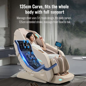 El mejor masajeador de cuerpo completo eléctrico de gama alta de lujo de China 4D 3D Gravedad cero Silla de masaje de estiramiento de cuerpo completo - Product Image 4