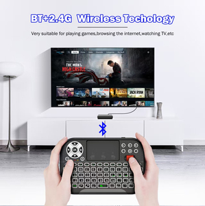 Nouveau clavier sans fil rechargeable M2 avec rétroéclairage, souris aérienne, télécommande 2.4G+BT, Android TV Box, projecteur intelligent, ordinateur - Product Image 3
