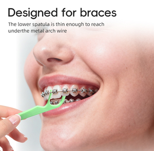 Ortodôntico <span class=keywords><strong>Dental</strong></span> <span class=keywords><strong>Floss</strong></span> Pick Gentle on Gums Tooth Glide suavemente dentes Flosser para aparelhos com caixa 50 pcs - Product Image 3