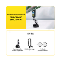 Pour Insta360 X34 Kit d'accessoires avec boîtier d'extension de miroir PC et lentille de protection pour la photographie d'action sportive panoramique