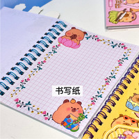 Lot de 24 Autocollants Kawaii Capybara pour Carnet, DIY, Agenda, Mini Carnet Portable, Journal, Papeterie Scolaire et Fournitures de Bureau