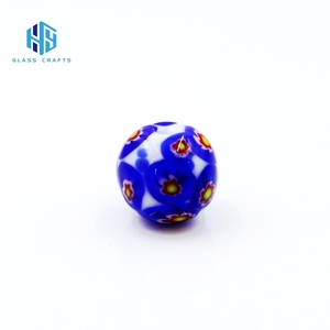 Venta en Línea de Cuentas de Vidrio Murano Hechas a Mano, Cuentas de Cristal Millifiori de Colores de 14mm/16mm/18mm/20mm - Product Image 6