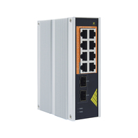 Switch Gigabit PoE 8 Port Industri 2SFP 130W Unmanaged 802.3af/at/bt Proteksi 6KV Daya Redundansi Ganda untuk CCTV