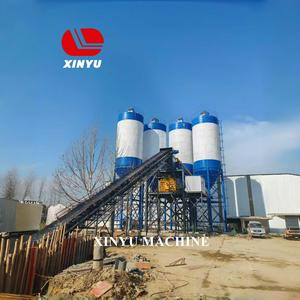 Small 20m3/h Mini 50m3/h PLC Controlled <b>Concrete</b> Batching Plant with Twin Shaft Mixer and Pump - Product Image 6