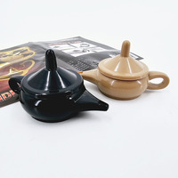 Tour de magie Coin Thru Kettle : Illusion de pénétration de pièce, accessoire de magie examinable pour magiciens de close-up