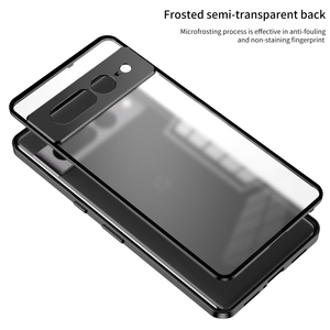 Funda de marco de parachoques de Metal magnético a presión elástica para Google <span class=keywords><strong>Pixel</strong></span> 10 9 Pro XL 8A 8 9 Pro <span class=keywords><strong>7</strong></span> 7A funda protectora de lente de PC esmerilada - Product Image 5
