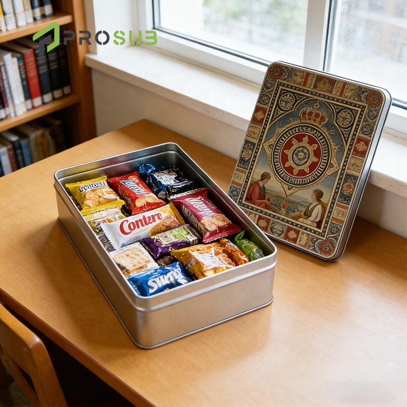 Prosub Sublimation Blank Tin Box Candy Packaged Container Custom Printing Gift Metal Boxes With Aluminum Sheet