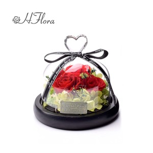 Cadeau exquis <span class=keywords><strong>de</strong></span> luxe personnalisé pour toujours <span class=keywords><strong>éternel</strong></span>le fleur <span class=keywords><strong>de</strong></span> rose préservée en verre pour la Saint-Valentin cadeau - Product Image 4
