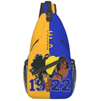 Sac à dos bandoulière NCV (National Council of Negro Women) personnalisé pour femme, idéal pour les voyages et comme cadeau de sororité