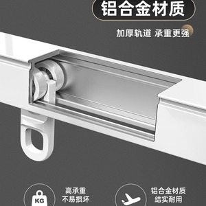 Luxury Top-mounted Side-mounted Aluminum Modern Durable Customizable Length Curtain Track Extending Rods Wall <b>Brackets</b> Earth Day - Product Image 4