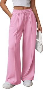 Pantaloni della tuta larghi da donna Alxin pantaloni larghi a vita alta pantaloni larghi alla moda per ragazze adolescenti con coulisse atletici produttori di abbigliamento da jogging - Product Image 5