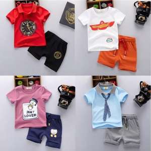 Ensembles de vêtements pour enfants en coton mélangé, impression de dessins animés, adorables, fabriqués en usine, pas chers, unisexes, 99999 pièces - Product Image 5