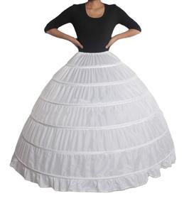 Femme Filles Robe de mariée Crinoline Large Fishtail Petticoat for Wedding Dress Single Steel 3 Ring 6 Steel Ruffled Wedding Acces - Product Image 3