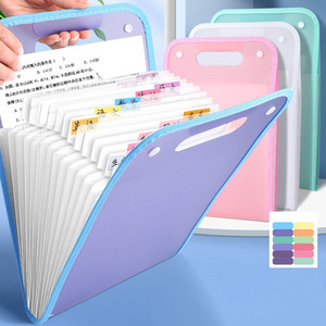 Wholesale A4 Student Clip Storage <strong>Portable</strong> Organ Bag Vertical <strong>File</strong> Folder PP Material Pocket Holder <strong>File</strong> Classification System - Product Image 2