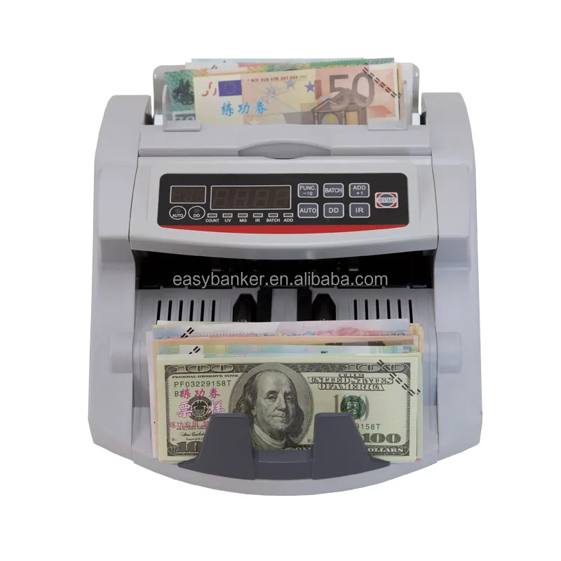 LD-7400 électrique LCD monnaie comptage billet de banque compteur de billets d'argent comptant Machine Note Multi détecteur de devises Machine
