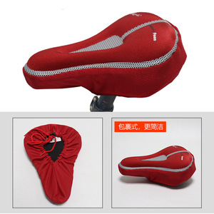 Funda de sillín de bicicleta de espuma viscoelástica Yueli, color rojo, cómoda para bicicletas ordinarias, unisex, para adultos - Product Image 2