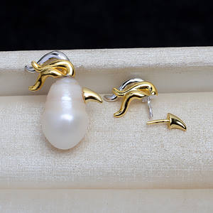 Colgante de Plata S925 con Perla Barroca y Soporte para Collar con Cuentas en Forma de Loro, Accesorio de Joyería DIY, Separado por Color 4150 - Product Image 5