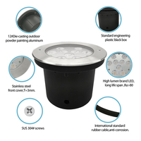 Harga rendah Cina grosir lampu taman RGB lampu bawah tanah LED IP67 tahan air langkah terkubur cahaya bawah tanah di beton