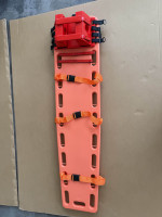 Planche de transfert de patient EVERISE WSX-S5 certifiée CE en HDPE, planche manuelle pour le dos, pour les urgences médicales, civière, évacuation des escaliers