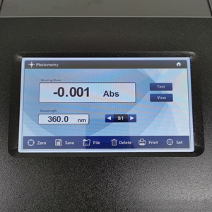 Photomètre capacitif à écran tactile LCD de 7 pouces, spectrophotomètre à double faisceau UV visible - Product Image 5