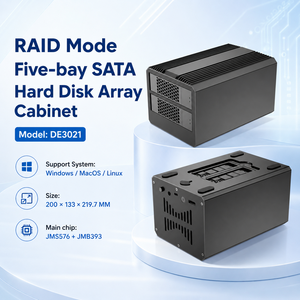 Enclosure RAID a 5 Bay USB 3.0 per NVMe M.2 e SATA HDD/SSD, 8 Modalità di Clonazione, Raffreddamento a Ventola per Server NAS e Storage - Product Image 3