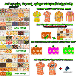 カスタムハワイアンHi Vis反射蛍光安全シャツポロシャツとパーカー建設作業服 - Product Image 6