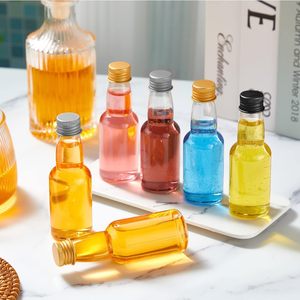 Tùy chỉnh nhãn rỗng 60ml 2 ounce Tiny Whisky Vodka Glass Shot chai <span class=keywords><strong>mini</strong></span> <span class=keywords><strong>Tequila</strong></span> chai với mũ cho tinh thần - Product Image 2