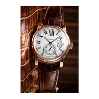Montres automatiques en acier pour hommes, de style professionnel, avec calendrier et petite seconde, conçues et produites en usine pour la marque des clients